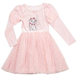 Girls (4-6x) Disney Marie Long Sleeve Velour Tutu Dress