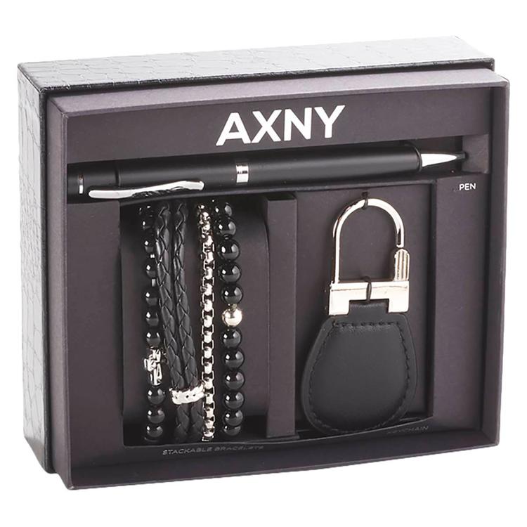 Mens Gentlemen''s Classics(tm) Silver Necklace/ Key Fob/ Pen Set
