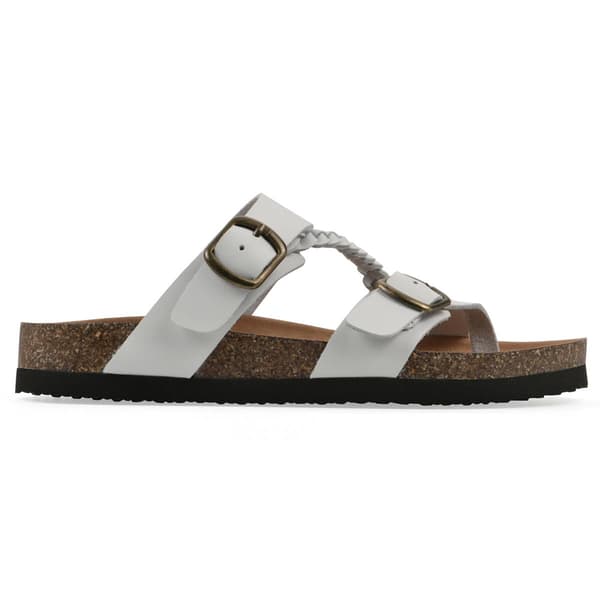 Womens White Mountain Hammy Footbed Sandals