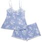 Womens Laura Ashley&#40;R&#41; Floral Pajama Set w/Ruffle Lace - image 1