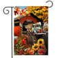 Briarwood Lane Autumn Covered Bridge Garden Flag - image 1