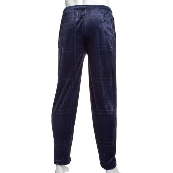 Mens Preswick & Moore&#174; Plaid Silky Lounge Pajama Pants - Blue