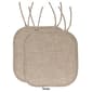 Sweet Home Collection Herringbone Memory Foam Chair Pad w/ Ties - image 10