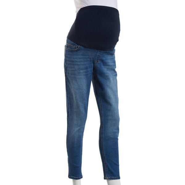 Womens Savi Parker Over The Belly Straight Leg Maternity Jeans - image 