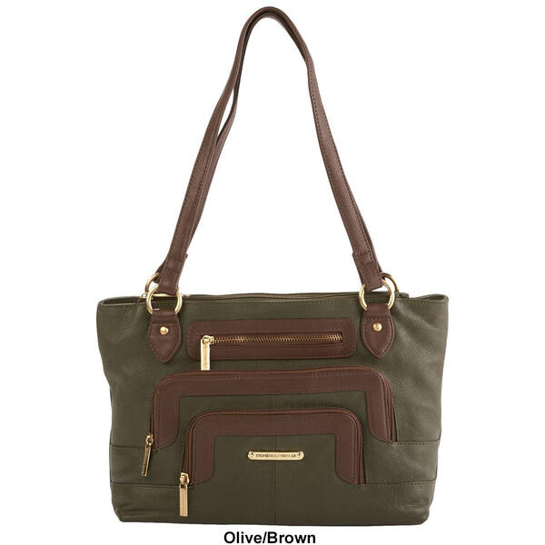 Stone Mountain Montauk East/West Color Block Tote