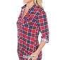 Womens White Mark Piper Stretch Plaid Tunic - image 5