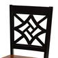 Baxton Studio Anila Two-Tone Dark Brown Wood 5pc. Dining Set - image 5