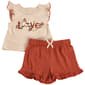 Baby Girl (NB-9M) Mini Bean(R) 2pc. Love Shorts Set - image 1