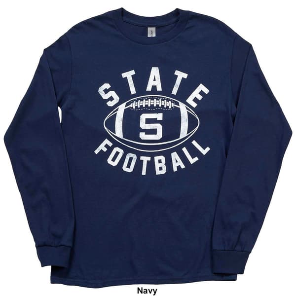 Mens State Football Tailgate Long Sleeve T-Shirt