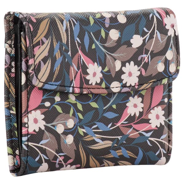 Womens Buxton Floral Mini Trifold