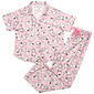 Juniors Peanuts™ Short Sleeve Snoopy Hearts Long Leg Pajama Set - image 1