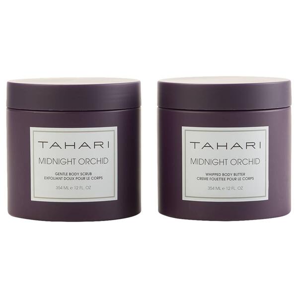 Tahari Midnight Orchid Body Butter & Body Scrub Duo - image 