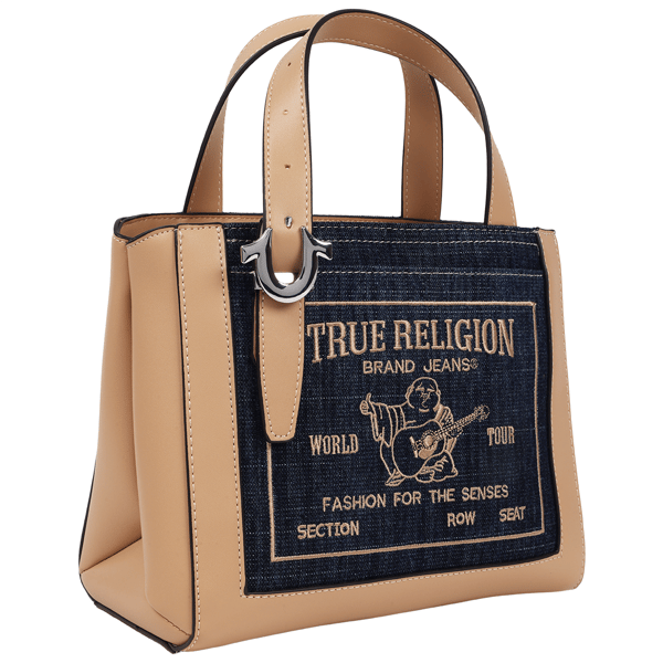 True Religion Arvin Buddha Motif Crossbody Tote