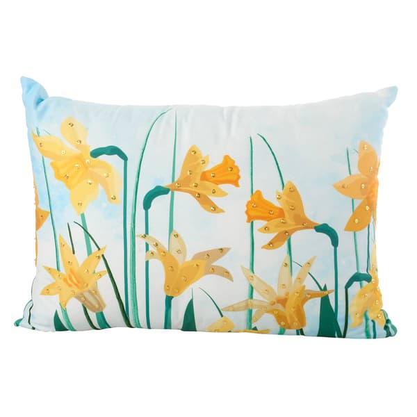 Daffodils Decorative Pillow - 14x20 - image 