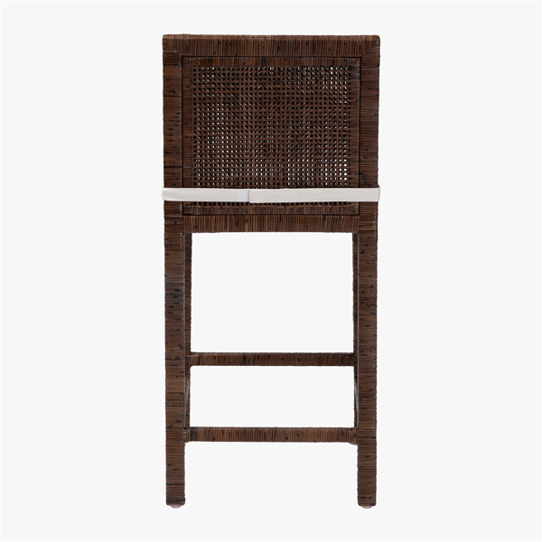 bali & pari Sofia Mahogany Wood Counter Stool