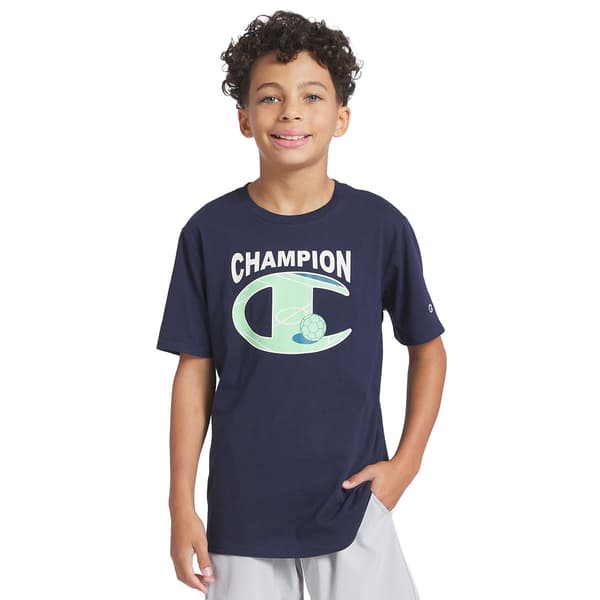Boys 8-20 Champion Logo & Soccer Ball Graphic Tee