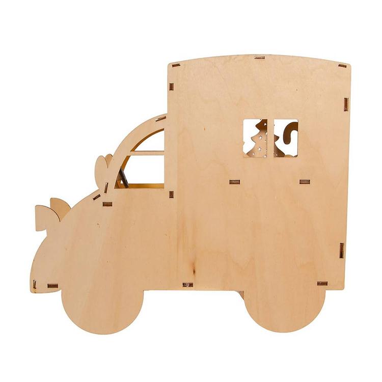Kurt Adler 10in Lit Merry Christmas Gingerbread Truck