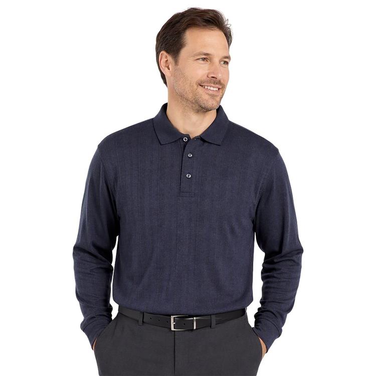 Mens Architect® Drop Needle Interlock Polo