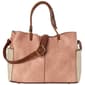 DS Fashion NY Small Double Handle Colorblock Satchel - image 1