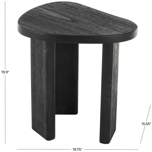 9th & Pike® Modern Black Wood Accent Table
