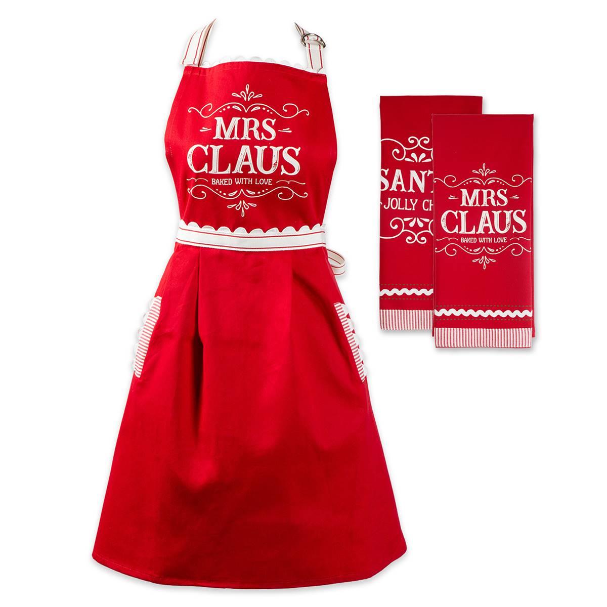 DII® Mrs. Claus Kitchen Towel Set Of 3
