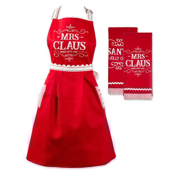 DII&#40;R&#41; Mrs. Claus Kitchen Towel Set Of 3