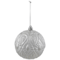 Northlight Embossed Raindrops Christmas Glass Ball Ornament - image 2