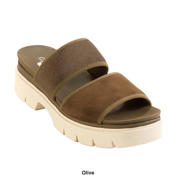 Womens Dr. Scholl's Terrain Slide Platform Sandals