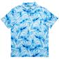 Mens PGA Tour&#40;R&#41; Tropical Leaf Short Sleeve Golf Polo - image 1