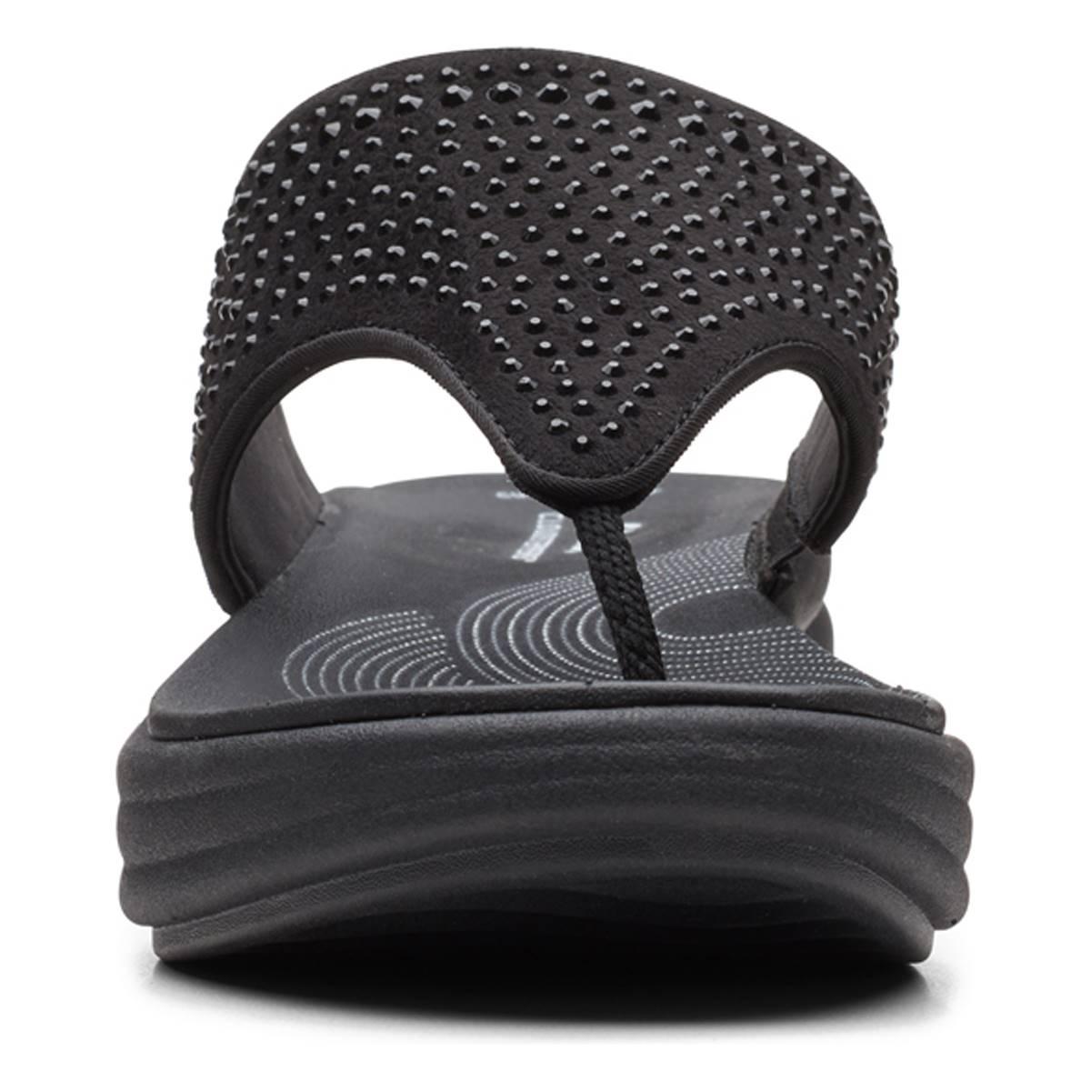 Womens Clarks® Cloudsteppers™ Drift Jaunt Interest Flip Flops