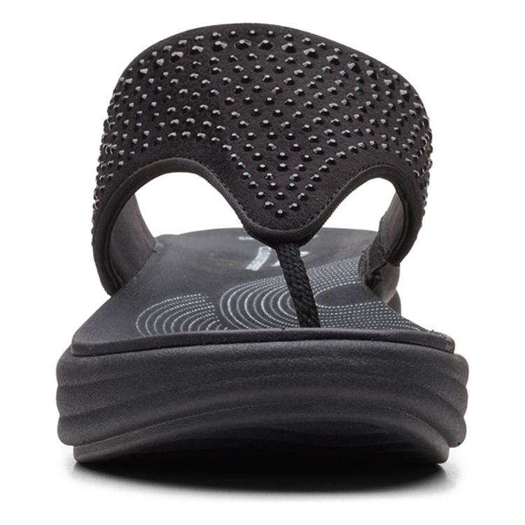 Womens Clarks® Cloudsteppers™ Drift Jaunt Interest Flip Flops