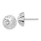 Gold Classics&#40;tm&#41; 14kt. Diamond Cut 9.5mm Half Ball Earrings - image 1