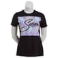 Juniors Short Sleeve Selena Faces Boyfriend Graphic Tee - image 1