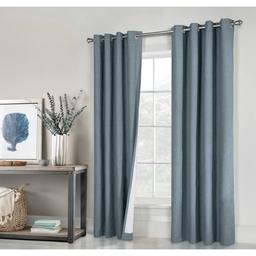 Thermaplus(tm) Ventura Grommet Curtain Panel Pair - 78 Width