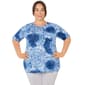 Plus Size Ruby Rd. Sparks & Spirit Tie-Dye Short Sleeve Tee - image 1