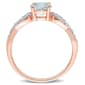 Gemstone Classics&#8482; 10kt. Rose Gold Aquamarine Ring - image 2