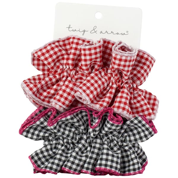 Womens Twig & Arrow 2pk. Ruffle Hair Ties