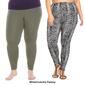 Plus Size White Mark 2pk. Mixed Leggings - image 9