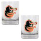 MLB Baltimore Orioles 2pc. Rocks Glass Set - image 1