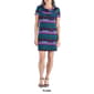 Womens 24/7 Comfort Apparel Ruffle Argyle Shift Dress - image 4