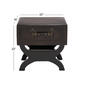 9th & Pike&#174; Wood and Faux Leather Traditional Accent Table - image 4