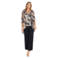 Womens R&M Richards Metallic Abstract Pant Set - image 1