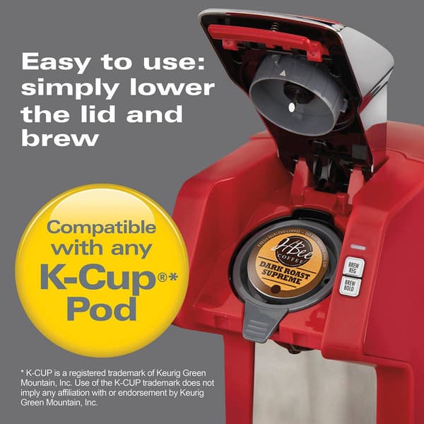 Hamilton Beach&#174; Flexbrew Red Single Serve Coffeemaker