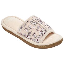 Womens Isotoner Sand Microterry Slides Slippers