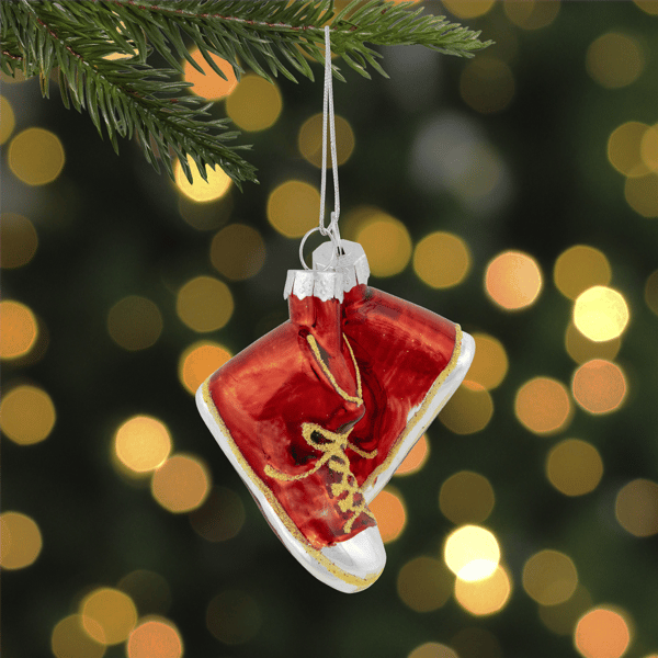 Northlight Sneakers Glass Christmas Hanging Ornament
