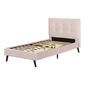 South Shore Dylane Twin Upholstered Platform Bed & Headboard - image 1