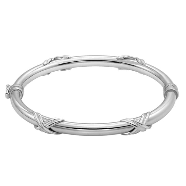 Sterling Silver Polished Bangle Bracelet - image 