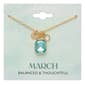 March Birthstone Crystal Charm Necklace - image 1