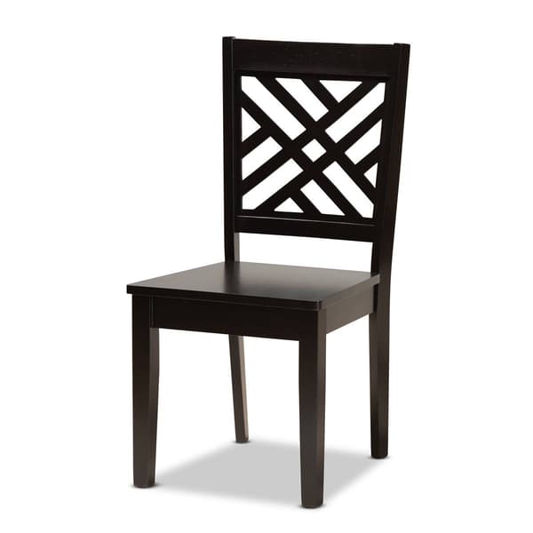 Baxton Studio Ani Dark Brown Finished Wood 5pc. Dining Set
