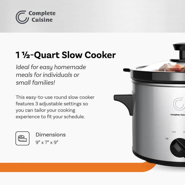 Complete Cuisine 1.5qt. Slow Cooker